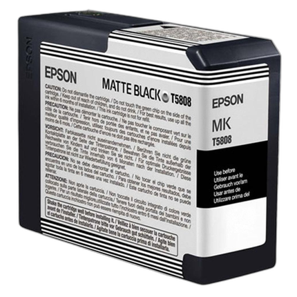 Epson T580800 UltraChrome K3 Matte Black Ink 80ml for Stylus Pro 3800, 3880