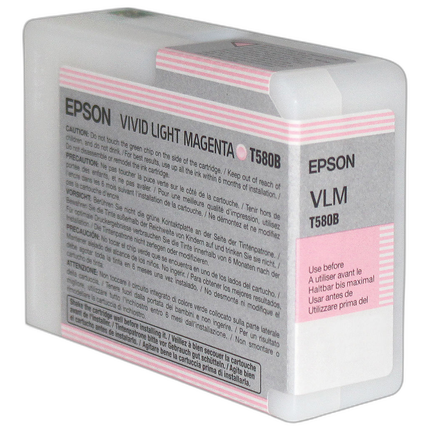 Epson T580B00 UltraChrome K3 Vivid Light Magenta Ink 80ml for Stylus Pro3880