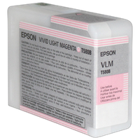 Epson T580B00 UltraChrome K3 Vivid Light Magenta Ink 80ml for Stylus Pro3880 0