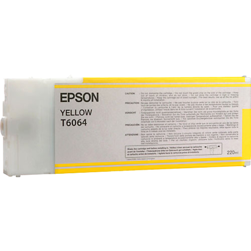 Epson T606400 UltraChrome K3 Yellow Ink 220ml for Stylus Photo 4880