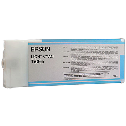 Epson T606500 UltraChrome K3 Light Cyan Ink 220ml for Stylus Photo 4880