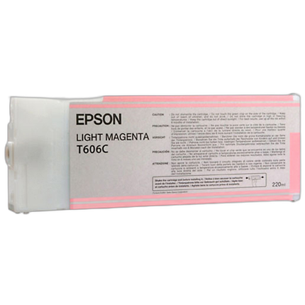 Epson T606C00 UltraChrome K3 Light Magenta Ink 220ml for Stylus Photo 4800