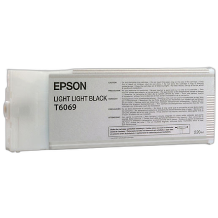 Epson T606900 UltraChrome K3 Light Light Black Ink 220ml for StylusPhoto4880