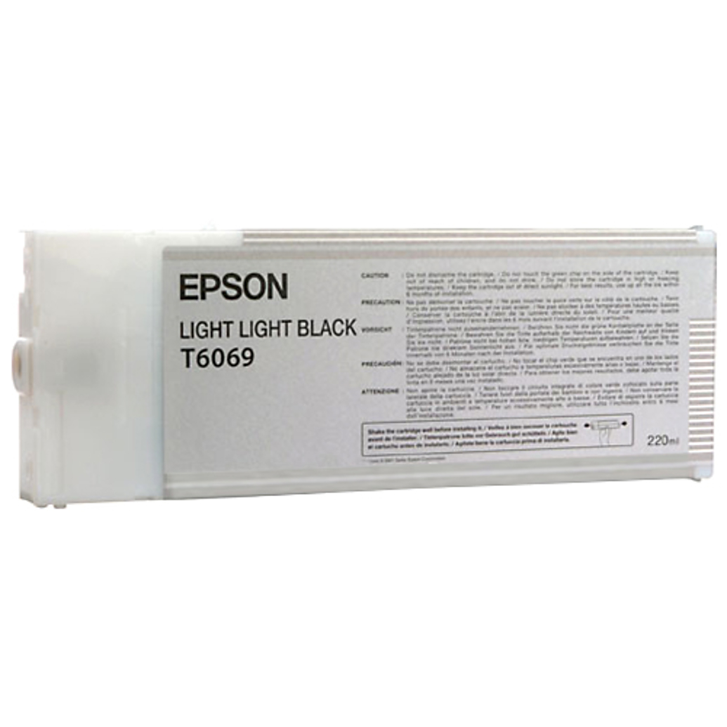 Epson T606900 UltraChrome K3 Light Light Black Ink 220ml for StylusPhoto4880