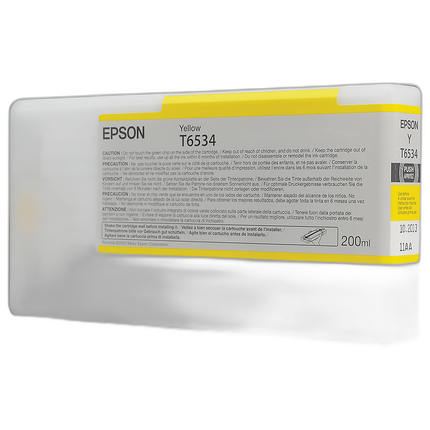 Epson T653400 UltraChrome HDR Yellow Ink 200ml Stylus Pro 4900