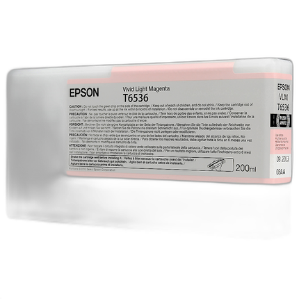 Epson T653600 UltraChrome HDR Vivid Light Magenta Ink 200ml Stylus Pro 4900