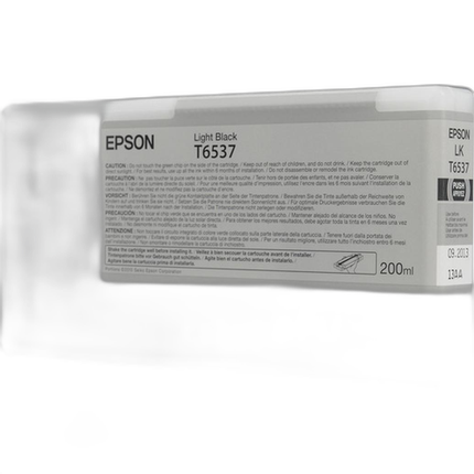 Epson T653700 UltraChrome HDR Light Black Ink 200ml Stylus Pro 4900