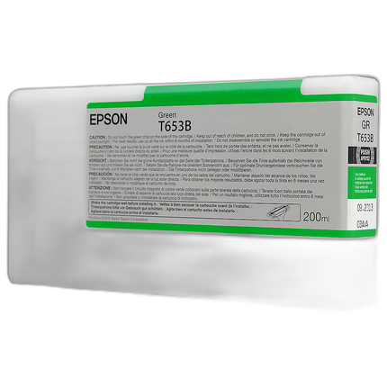 Epson T653B00 UltraChrome HDR Green Ink 200ml Stylus Pro 4900