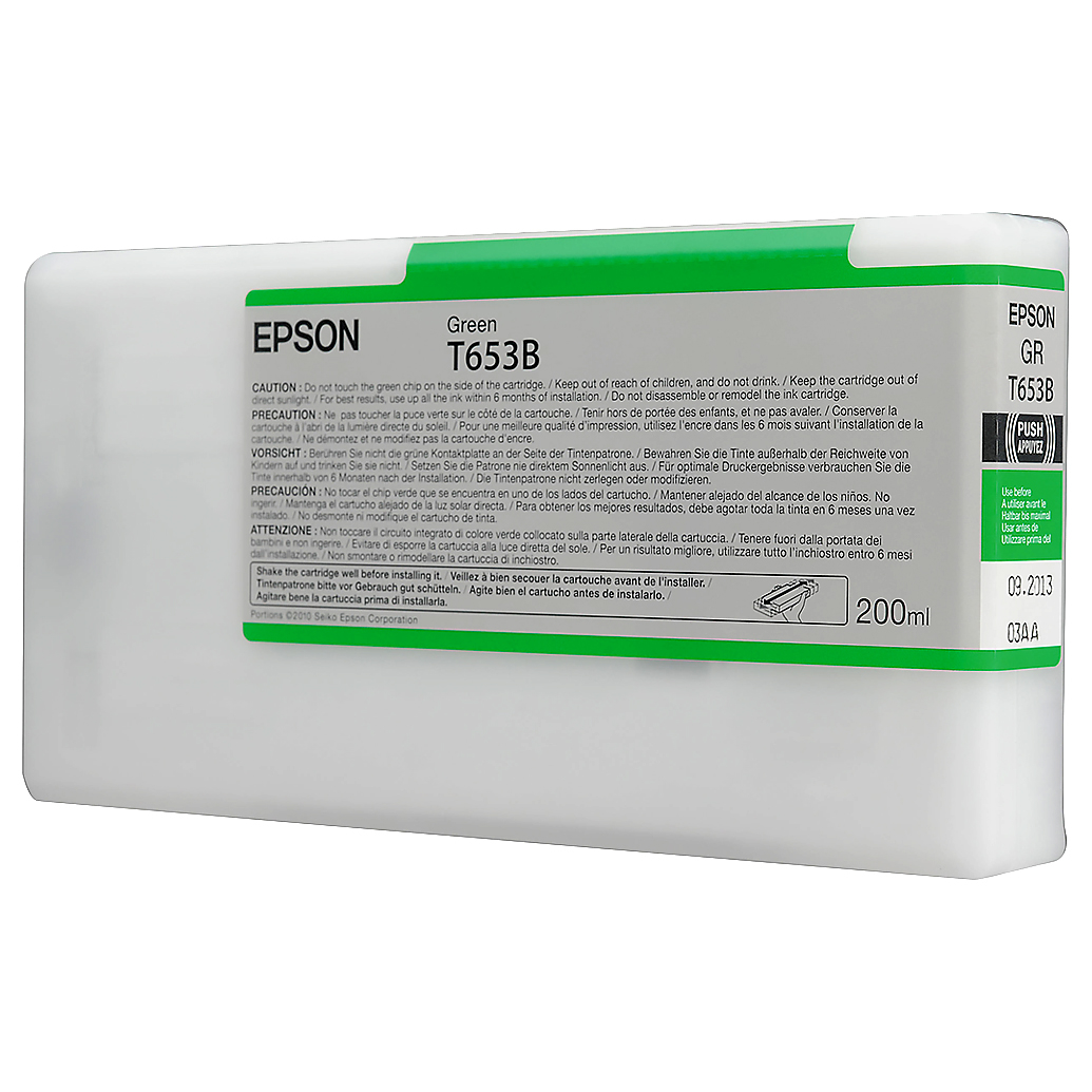 Epson T653B00 UltraChrome HDR Green Ink 200ml Stylus Pro 4900