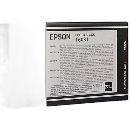 Epson T603 UltraChrome K3 Photo Black Ink Cartridge