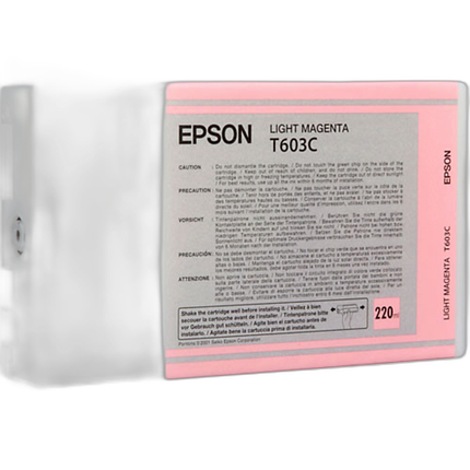 Epson T603 UltraChrome K3 Light Magenta Ink Cartridge