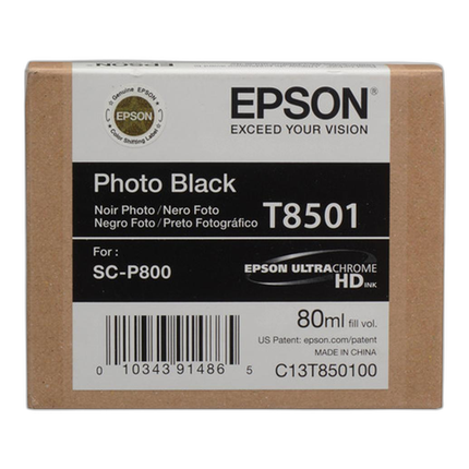 Epson Ultrachrome HD Photo Black Ink Cartridge for P800 Printer
