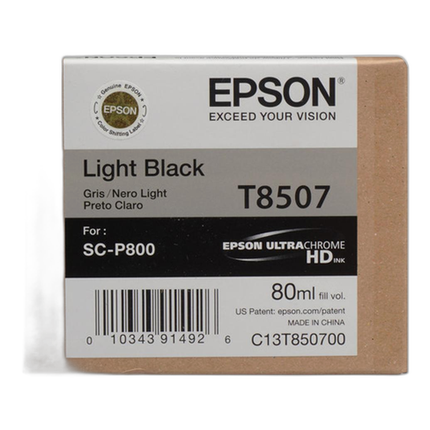 Epson Ultrachrome HD Light Black Ink Cartridge for P800 Printer