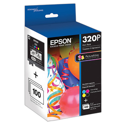 Epson 320 Standard-Capacity Color Ink Cartridge Print Pack for PM-400
