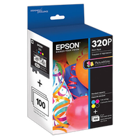 Epson 320 Standard-Capacity Color Ink Cartridge Print Pack for PM-400 0