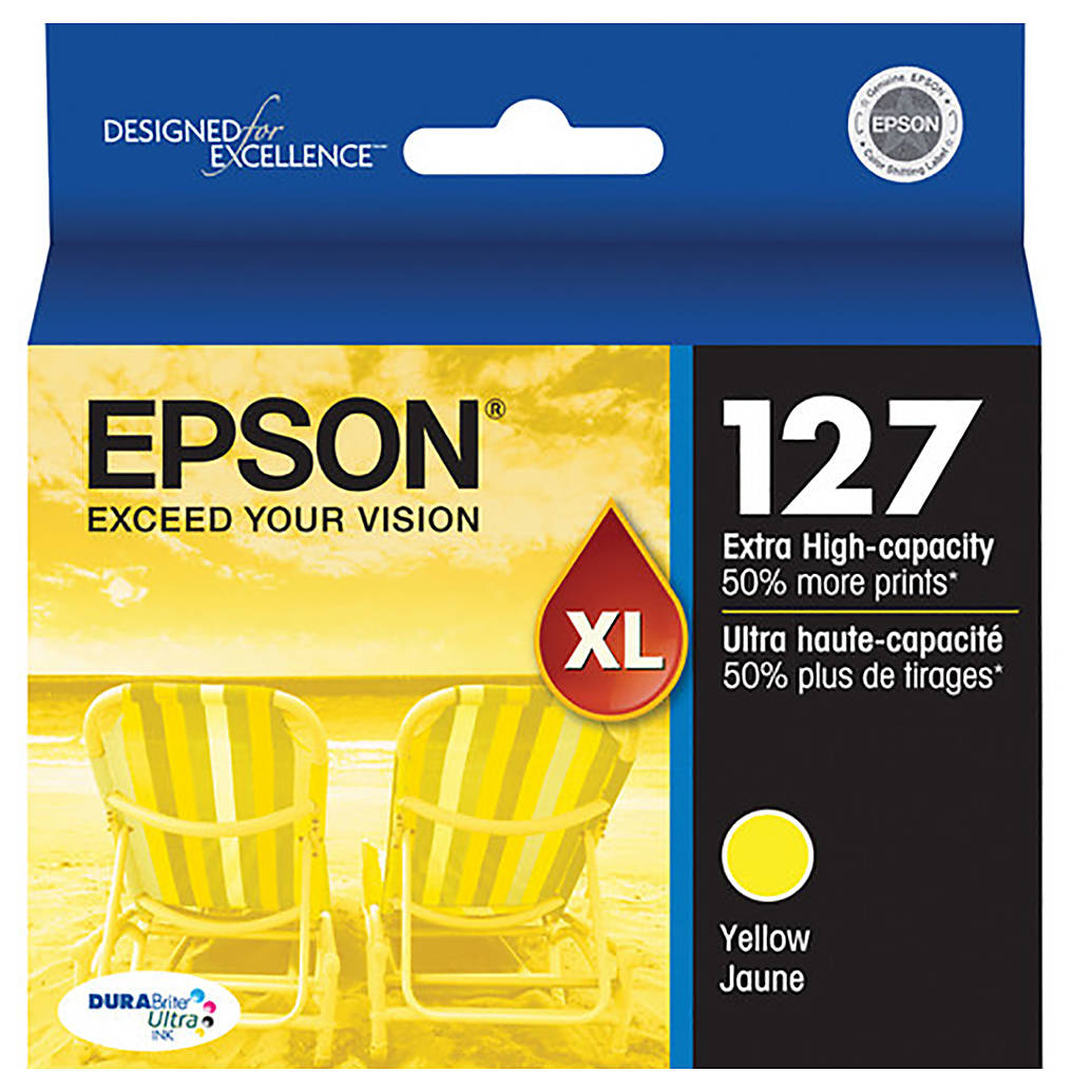 Epson 127 Extra High-Capacity DURABrite Ultra Yellow Ink Cartridge