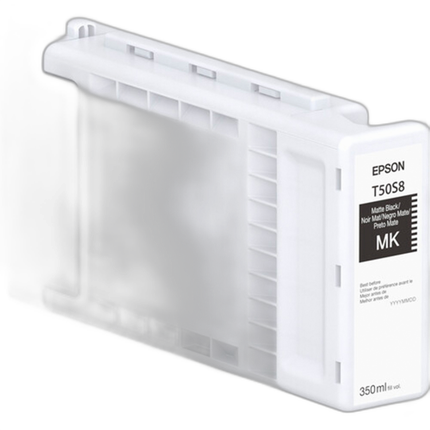 Epson T50S UltraChrome XD3 High-Capacity Matte Black Ink Cartridge (350 mL)