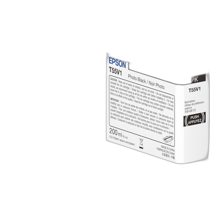 Epson T55V Black UltraChrome PRO10 Ink Cartridge (200mL)