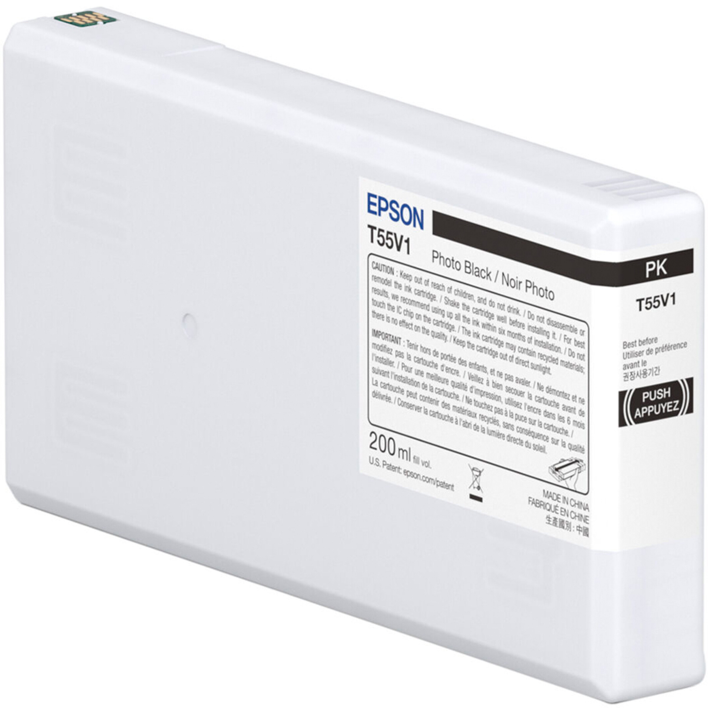 Epson T55V Black UltraChrome PRO10 Ink Cartridge (200mL)