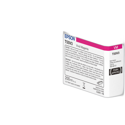 Epson T55V Magenta UltraChrome PRO10 Ink Cartridge (200mL)
