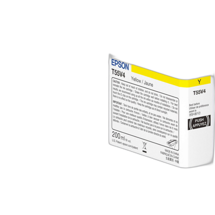 Epson T55V Yellow UltraChrome PRO10 Ink Cartridge (200mL)