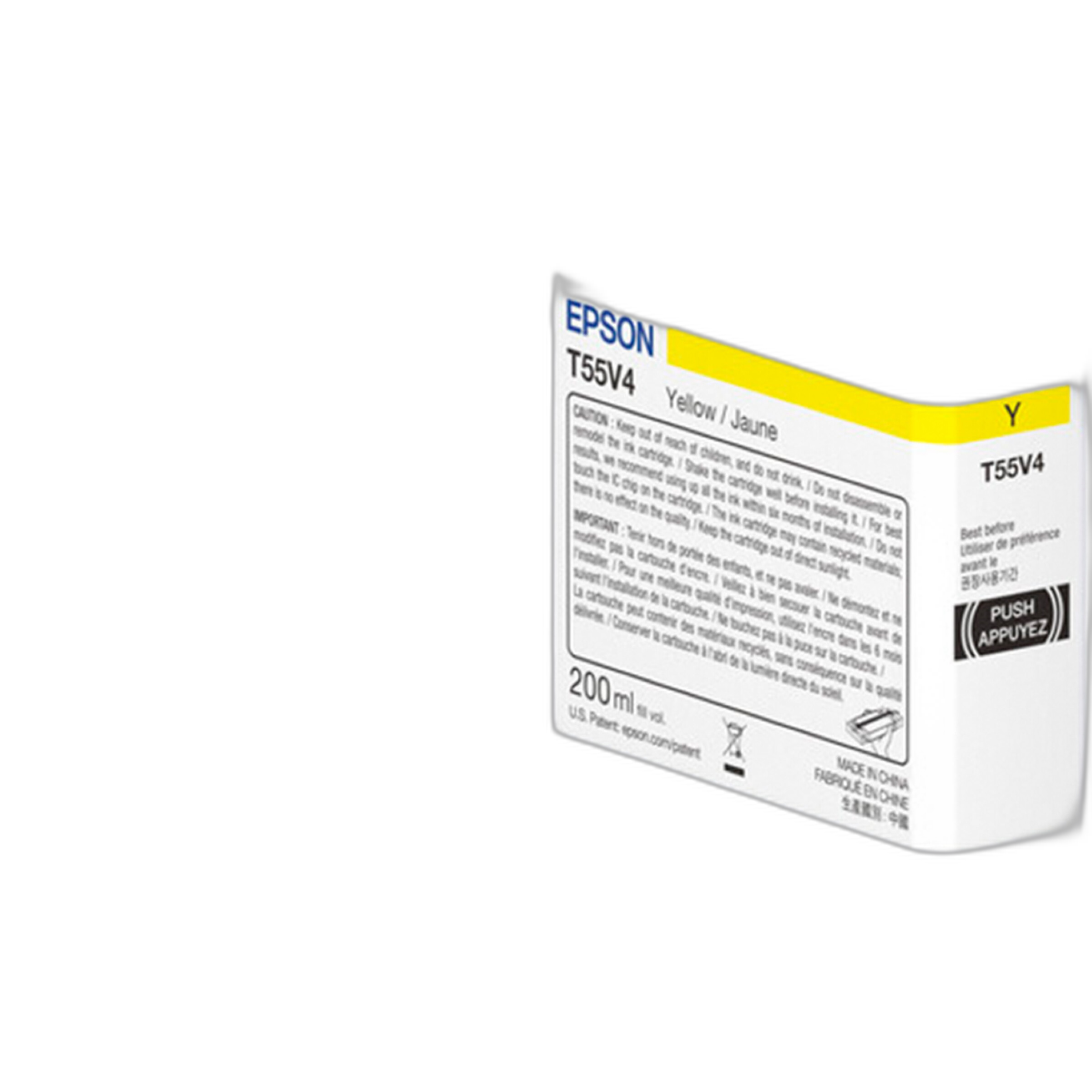 Epson T55V Yellow UltraChrome PRO10 Ink Cartridge (200mL)