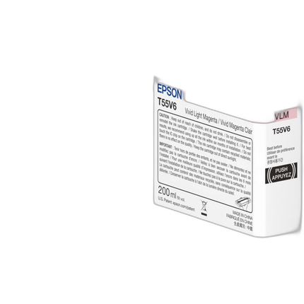 Epson T55V Light Magenta UltraChrome PRO10 Ink Cartridge (200mL)