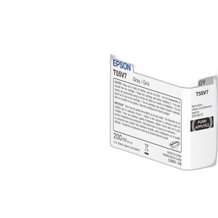 Epson T55V Gray UltraChrome PRO10 Ink Cartridge (200mL)