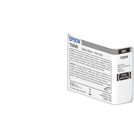 Epson T55V Matte Black UltraChrome PRO10 Ink Cartridge (200mL)
