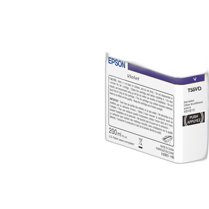 Epson T55V Violet UltraChrome PRO10 Ink Cartridge (200mL)