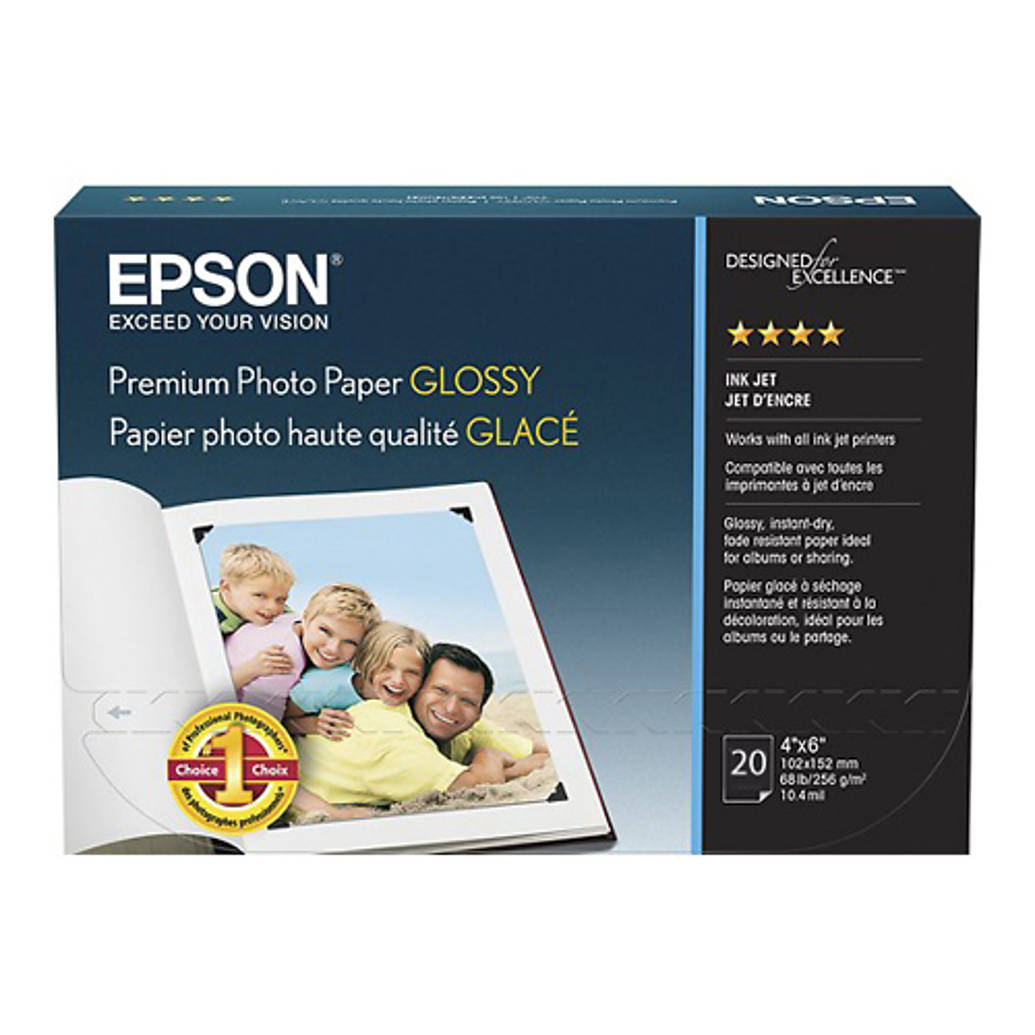 Epson Value Photo Paper Glossy 4x6 - 20 Sheets