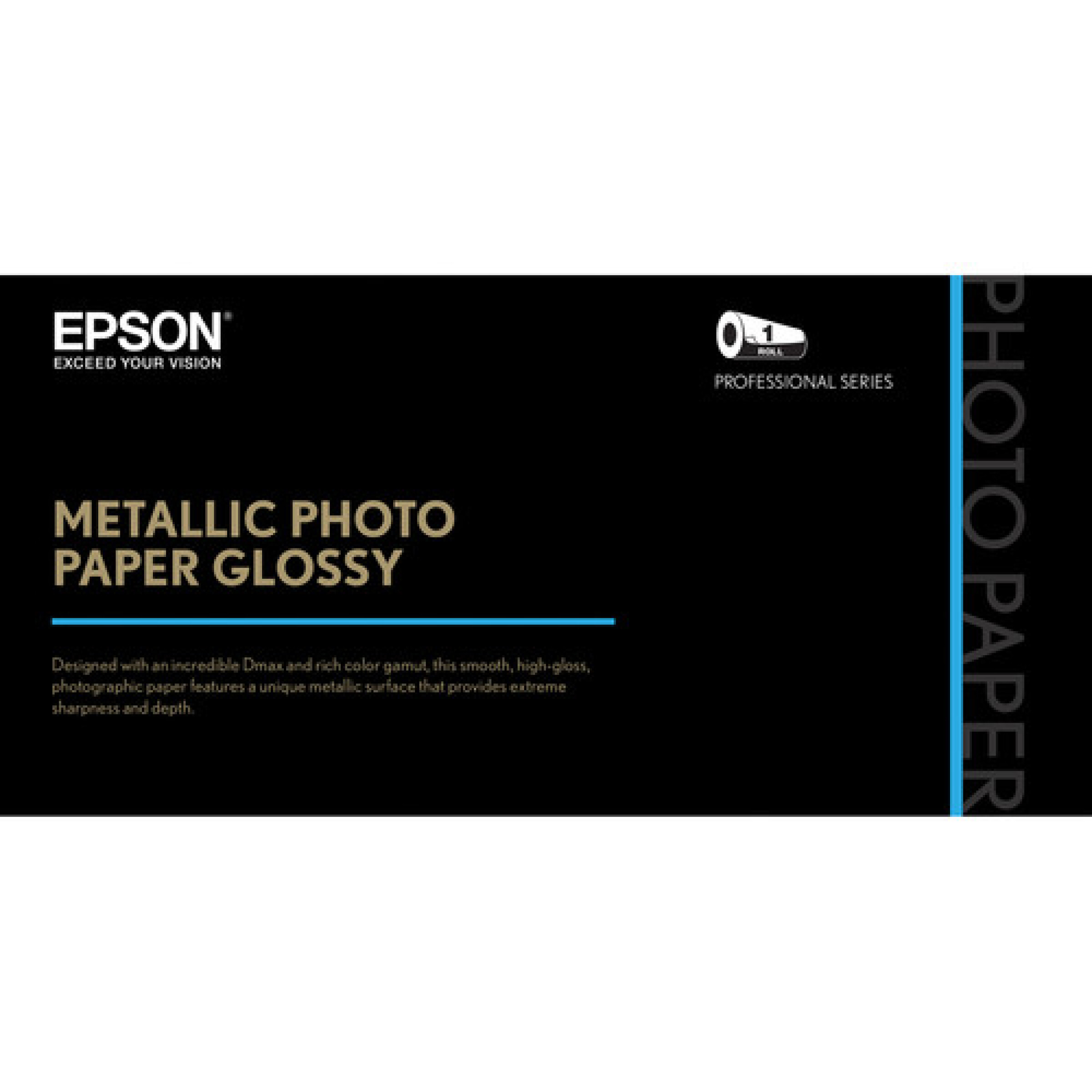 Epson Metallic Photo Paper Glossy (44in x 100ft, 1 Roll)