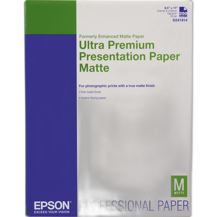 Epson Ultra Premium Presentation Paper Matte (8.5x11in, 250 Sheets)