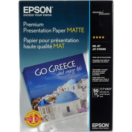Epson 11.7x16.5 Heavy Matt Paper - 50 Sheets