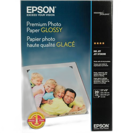 Epson 13x19 Premium Gloss Paper - 20 Sheets