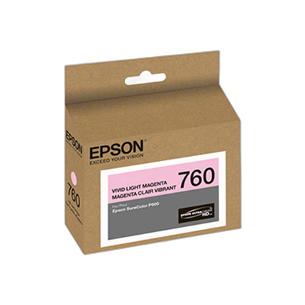 Epson T760 Vivid Light Magenta Ultrachrome HD Ink Cartridge for P600 Printer