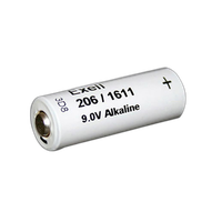 Exell 206A 9V Alkaline Battery (Replaces ANSI / NEDA-1611) 0