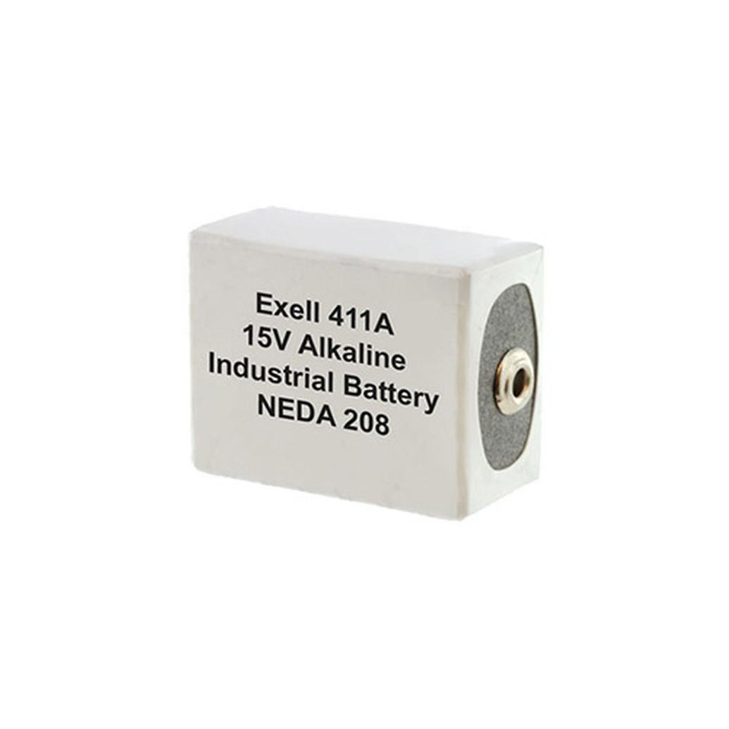 Exell 411A 15V Alkaline Battery (Replaces ANSI / NEDA-208  and  IEC-10F20)
