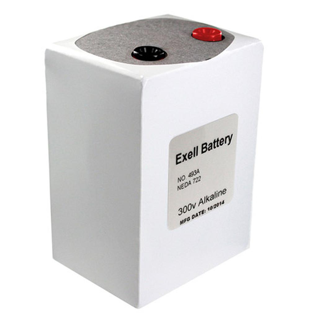 Exell 493A 300V Alkaline Battery (Replaces ANSI / NEDA-722)