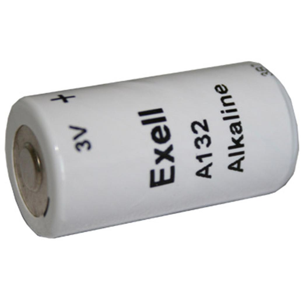 Exell A132 3V Alkaline Battery (Replaces ANSI / NEDA-1200A  and  IEC-2LR50)