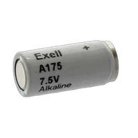 Exell A175 7.5V Alkaline Battery (Replaces ANSI / NEDA-1501A  and  IEC-5LR44) 0