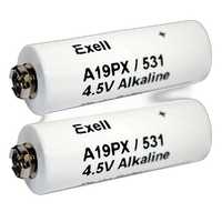 Exell Battery A19PX 2-Pack Alkaline 4.5v Batteries 0