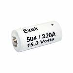 Exell A220/504A 15V Alkaline Battery (Replaces ANSI / NEDA-220  and  IEC-10F15) 0