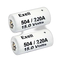 Exell Battery A220/504A 2-Pack Alkaline 15v Batteries 0