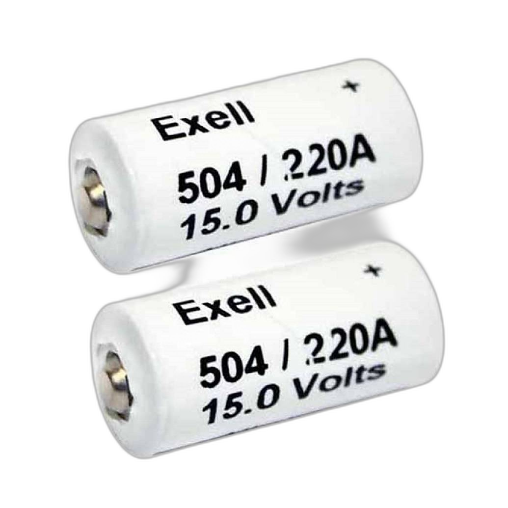 Exell Battery A220/504A 2-Pack Alkaline 15v Batteries