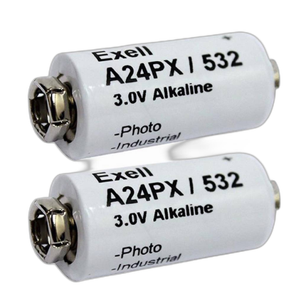 Exell Battery A24PX 2-Pack Alkaline 3v Batteries