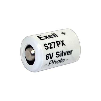 Exell S27PX 6V Silver Oxide Battery (Replaces ANSI/NEDA-1413MP and IEC-4RN43)