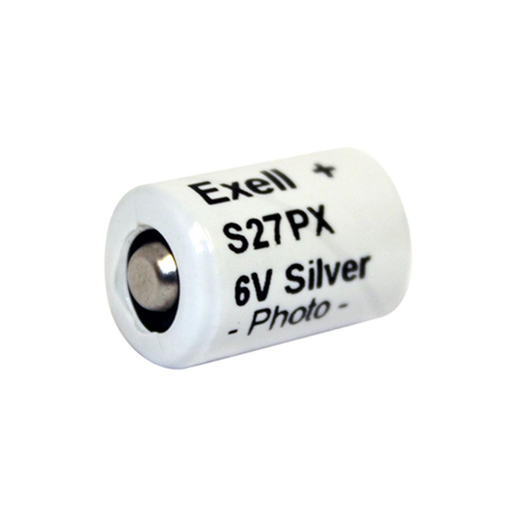 Exell S27PX 6V Silver Oxide Battery (Replaces ANSI/NEDA-1413MP  and  IEC-4RN43)