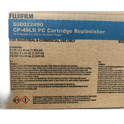 Fujifilm CP-49LR PCX2 Replenisher Cartridge OLD 600004889 54121/5413/5414