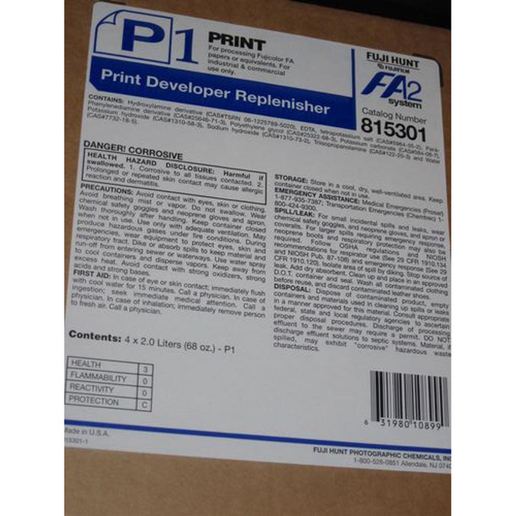 Fuji FA2 P1 Developer/Replenisher   SEE FHY22490